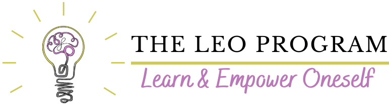 LEO Program Logo  Life Ecology Organization, Unlock your brain. 
            Unleash your potential. Brought to you by Wood County Human Services and CW Solutions